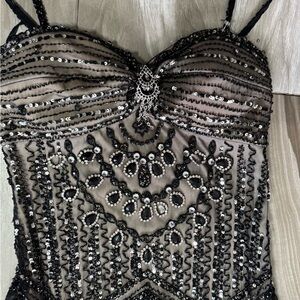 Chic Black Lace Prom Dress